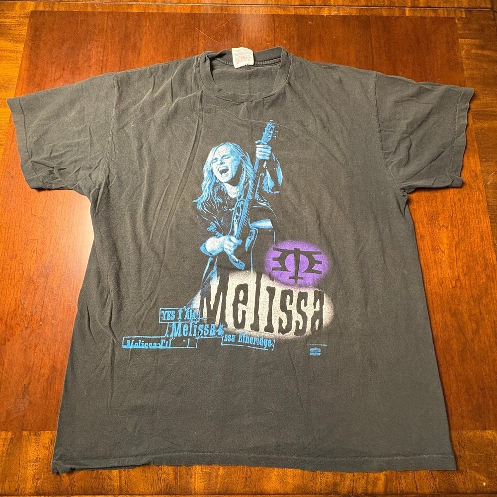 1994 Vintage Melissa Etheridge Yes I Am Tour Speak True Band Tee Hanes XL 22x27